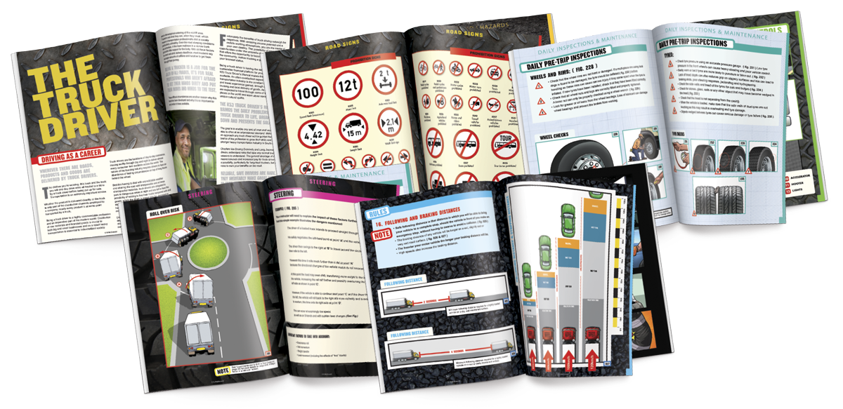 Truck Drivers Manual Inside Mockups